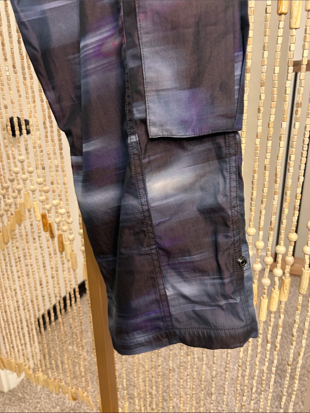 FP Movement Mesmorize Me Black and Purple Brush-Effect Cargo pants - Picture 13 of 16